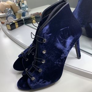 Blue Military lace Stilettos ! Unique !
